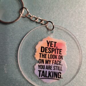 Despite the look on my face