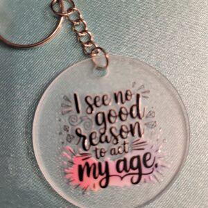 No reason to act my age