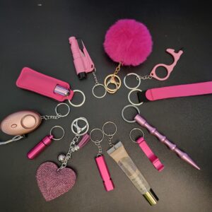 Hot pink diamond heart 13 piece