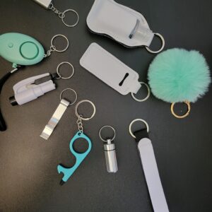 Aqua,white and silver 12 piece