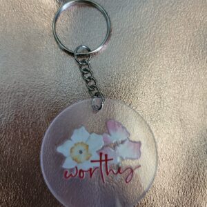 Worthy acrylic keychain