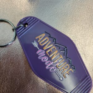 Adventure mode motel keychain