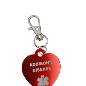 Metal keychain...Addison's disease